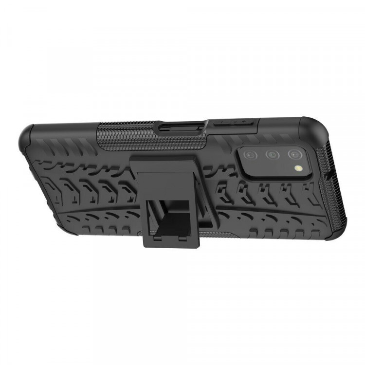 Чехол Hybrid Armor для Samsung Galaxy A03s (черный)