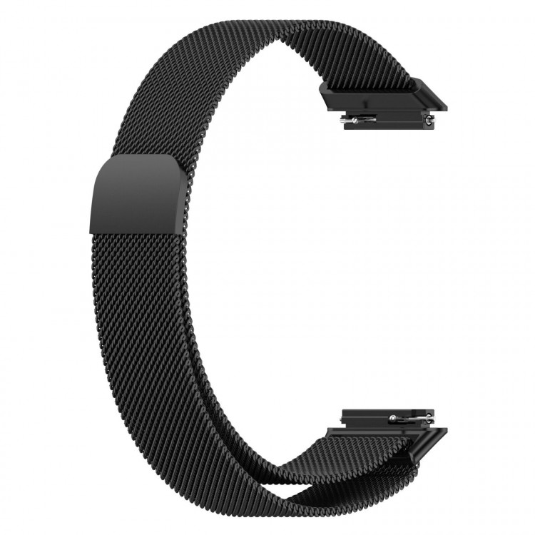 Миланский браслет для для Huawei Band 6 / Honor Band 6 (черный)