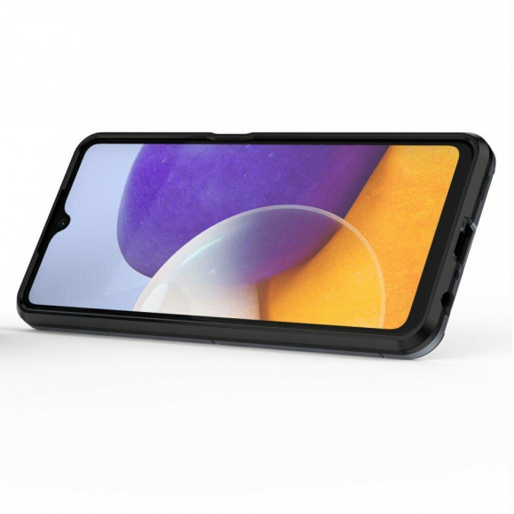 Чехол Armor Ring Holder для Samsung Galaxy A22 (темно-синий) Чехол Armor Ring Holder для Samsung Galaxy A22 (темно-синий)