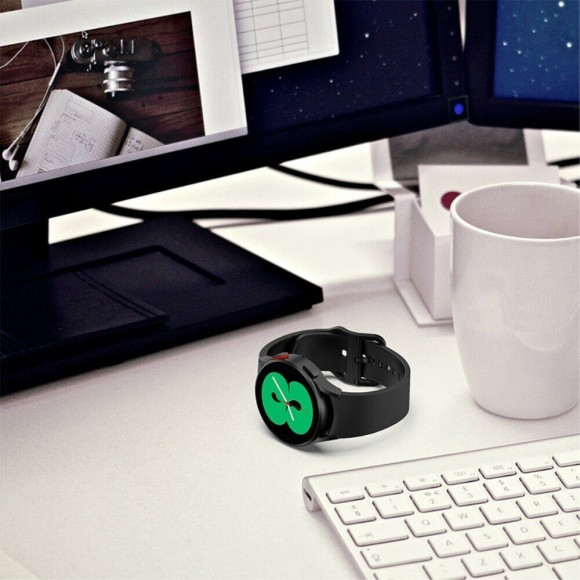 Силиконовый ремешок для Samsung Galaxy Watch 5 / Watch 5 Pro (светло-серый) Силиконовый ремешок для Samsung Galaxy Watch 5 / Watch 5 Pro (светло-серый)