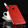 Чехол Litchi Texture для Huawei Honor 8C (красный)
