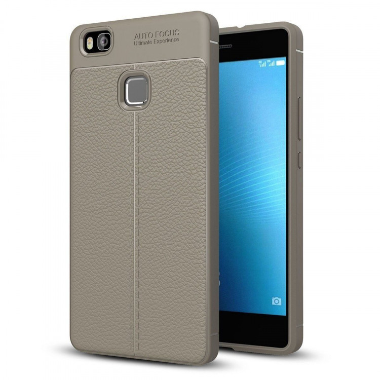 Чехол-накладка Litchi Grain для Huawei P9 Lite (серый)