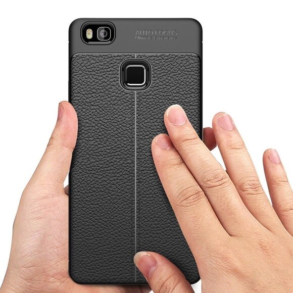 Чехол-накладка Litchi Grain для Huawei P9 Lite (серый) Чехол-накладка Litchi Grain для Huawei P9 Lite (серый)