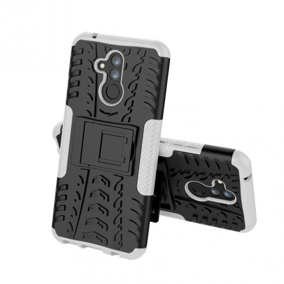 Чехол Hybrid Armor для Huawei Mate 20 Lite (черный + белый)