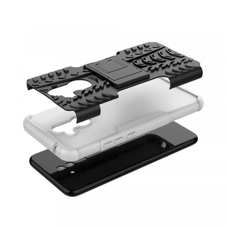 Чехол Hybrid Armor для Huawei Mate 20 Lite (черный + белый)