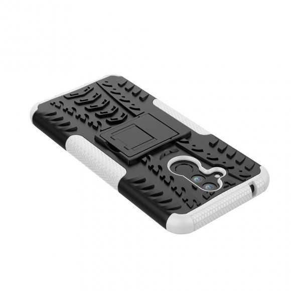 Чехол Hybrid Armor для Huawei Mate 20 Lite (черный + белый)