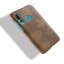 Кожаная накладка-чехол Litchi Texture для Huawei nova 4 (коричневый)