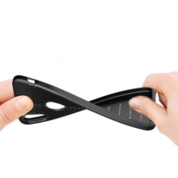 Чехол-накладка Litchi Grain для iPhone XS Max (серый) Чехол-накладка Litchi Grain для iPhone XS Max (серый)