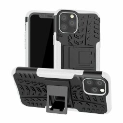 Чехол Hybrid Armor для iPhone 11 Pro (черный + белый)