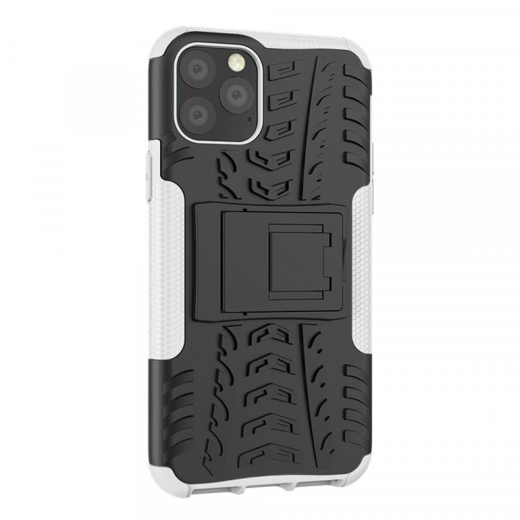 Чехол Hybrid Armor для iPhone 11 Pro (черный + белый)
