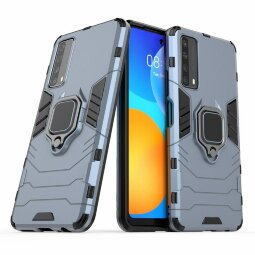 Чехол Armor Ring Holder для Huawei P smart 2021 (темно-синий)