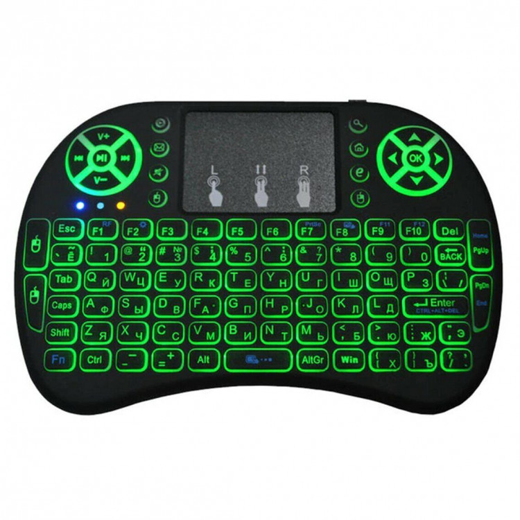 Клавиатура беспроводная i8 Keyboard с подсветкой и тачпадом
