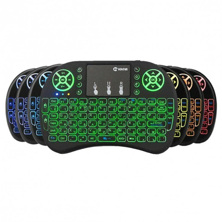 Клавиатура беспроводная i8 Keyboard с подсветкой и тачпадом