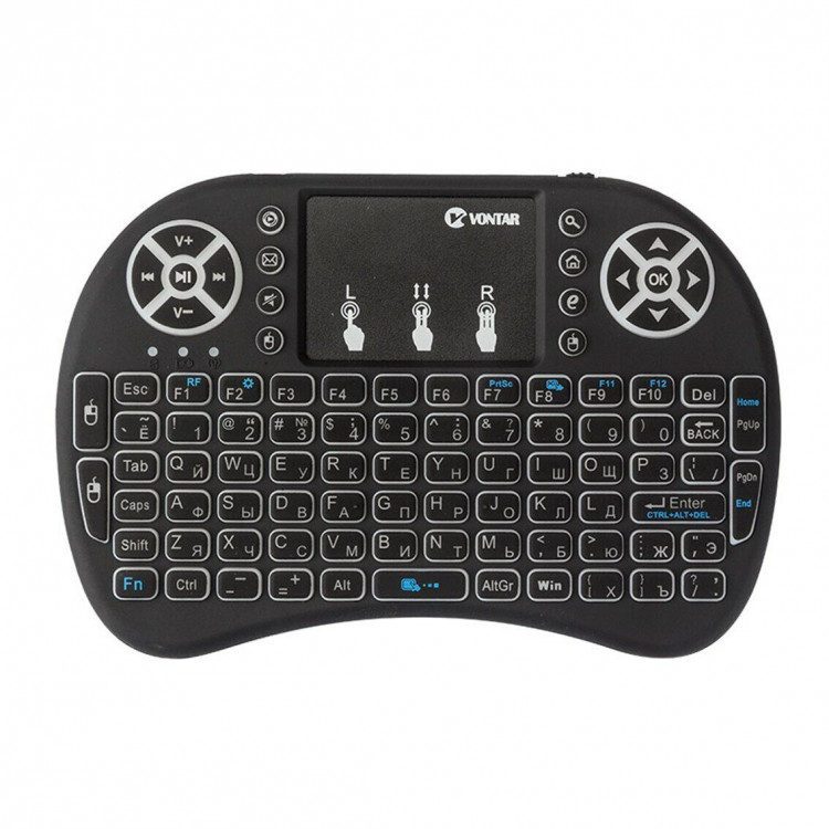 Клавиатура беспроводная i8 Keyboard с подсветкой и тачпадом