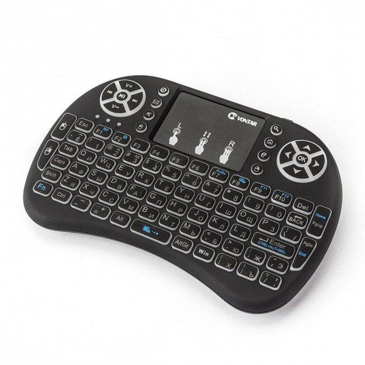 Клавиатура беспроводная i8 Keyboard с подсветкой и тачпадом