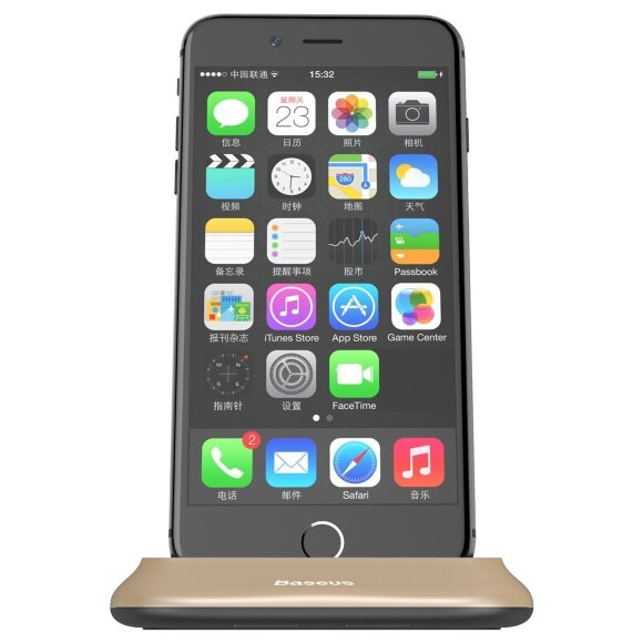 Док-станция Baseus для iPhone 8 / 8 Plus / 7 / 7 Plus / 6 / 6S / 6 Plus / 6S Plus (золотой)