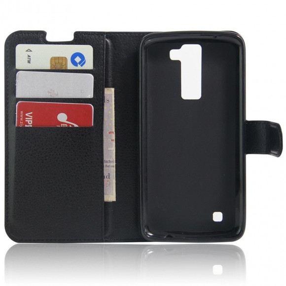Чехол с визитницей для LG K8 K350E (черный) Чехол с визитницей для LG K8 K350E (черный)
