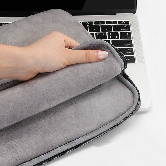 Чехол с молнией TAIKESEN для ноутбука и Macbook 13,3 дюйма (серый) Чехол с молнией TAIKESEN для ноутбука и Macbook 13,3 дюйма (серый)