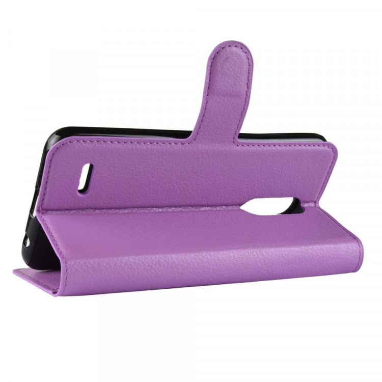 Чехол с визитницей для LG K10 (2018) / LG K30 (фиолетовый)
