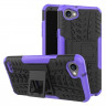 Чехол Hybrid Armor для LG Q6 / LG Q6a / LG Q6+ (черный + фиолетовый)