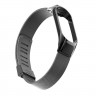 Сетчатый браслет с застежкой для Xiaomi Mi Band 4 (черный)