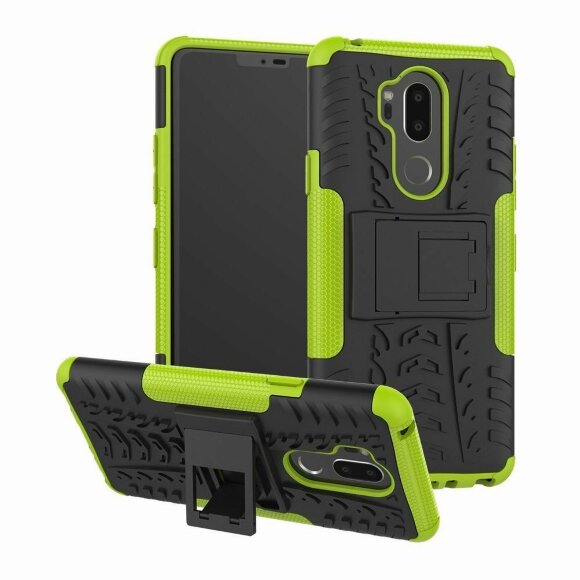Чехол Hybrid Armor для LG G7 / LG G7 ThinQ (черный + зеленый)
