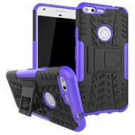 Чехол Hybrid Armor для Google Pixel XL (черный + фиолетовый)