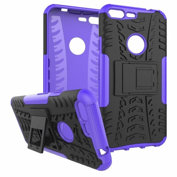 Чехол Hybrid Armor для Google Pixel XL (черный + фиолетовый) Чехол Hybrid Armor для Google Pixel XL (черный + фиолетовый)