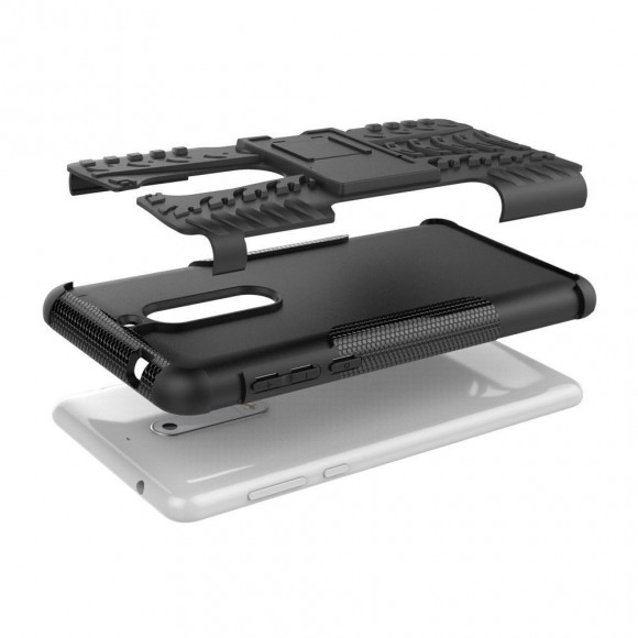 Чехол Hybrid Armor для Nokia 5 (черный + красный) Чехол Hybrid Armor для Nokia 5 (черный + красный)