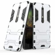 Чехол Duty Armor для Nokia 6 (2018) / Nokia 6.1 (серебряный)