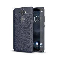 Чехол-накладка Litchi Grain для Nokia 8 Sirocco (темно-синий) Чехол-накладка Litchi Grain для Nokia 8 Sirocco (темно-синий)
