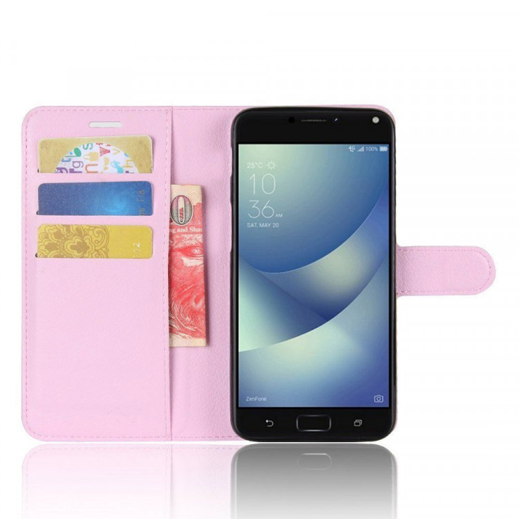 Чехол с визитницей для Asus Zenfone 4V V520KL (розовый)