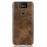 Кожаная накладка-чехол для Asus Zenfone 6 ZS630KL (коричневый)