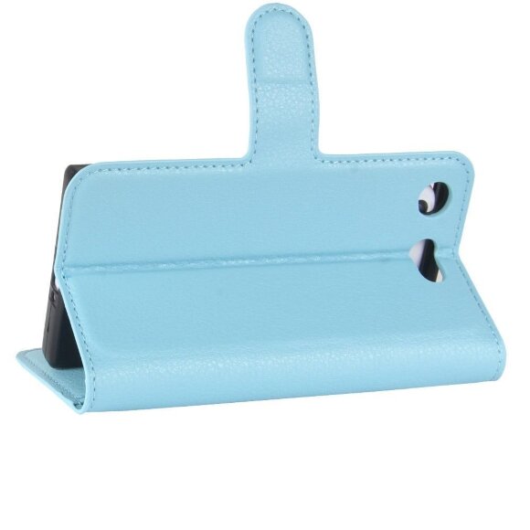 Чехол с визитницей для Sony Xperia XZ1 Compact (голубой)