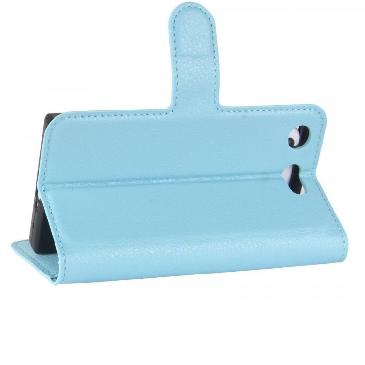 Чехол с визитницей для Sony Xperia XZ1 Compact (голубой)