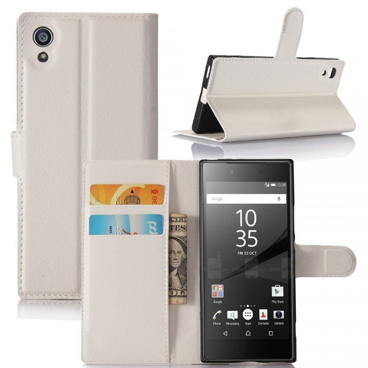 Чехол с визитницей для Sony Xperia XA1 (белый)