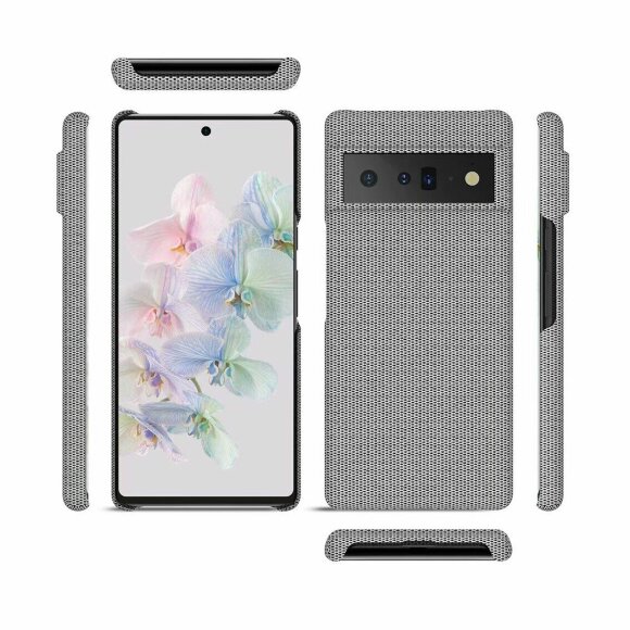 Тканевый чехол Full Cloth Texture для Google Pixel 6 Pro (красный) Тканевый чехол Full Cloth Texture для Google Pixel 6 Pro (красный)