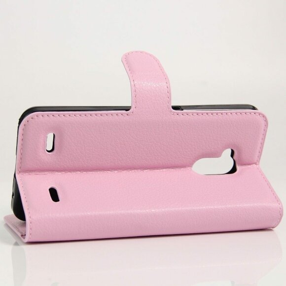 Чехол с визитницей для ZTE Blade V7 Lite (розовый)