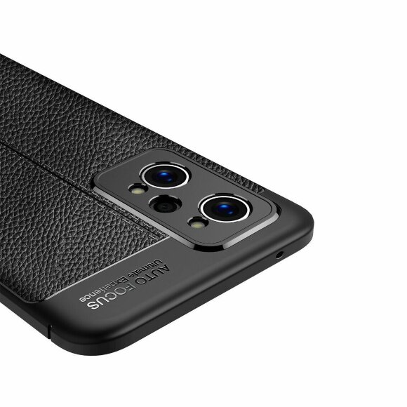 Чехол-накладка Litchi Grain для Realme GT2 Pro (темно-синий) Чехол-накладка Litchi Grain для Realme GT2 Pro (темно-синий)