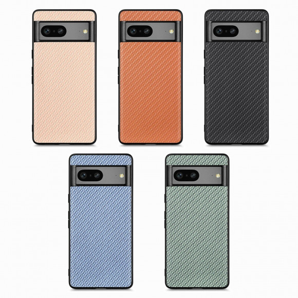 Чехол Carbon Texture для Google Pixel 7a (зеленый) Чехол Carbon Texture для Google Pixel 7a (зеленый)