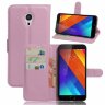 Чехол с визитницей для Meizu MX5 (розовый)