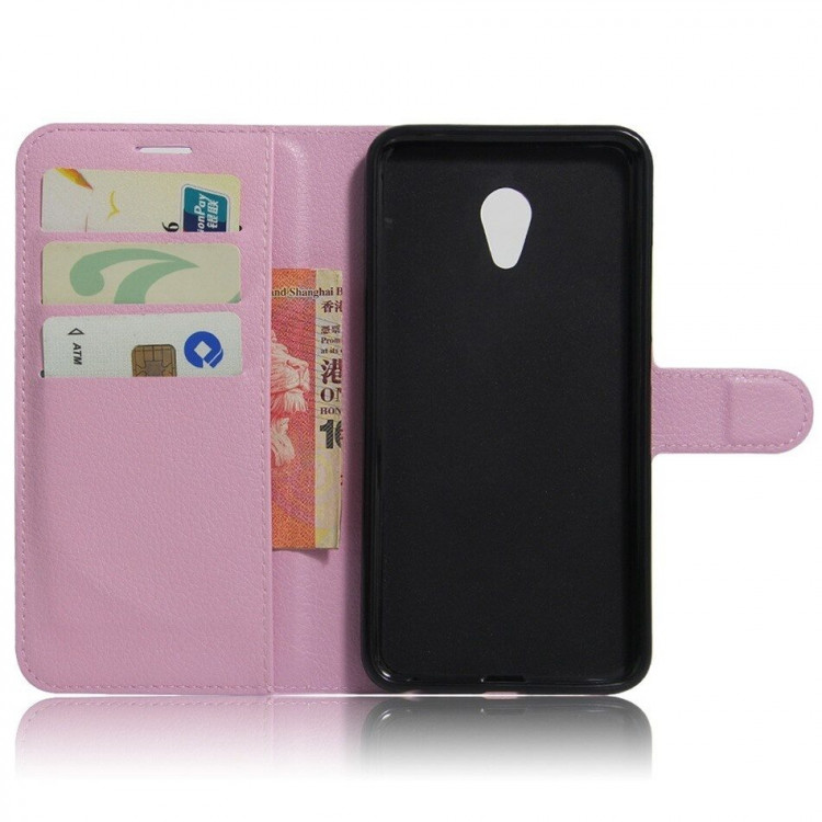 Чехол с визитницей для Meizu MX5 (розовый)