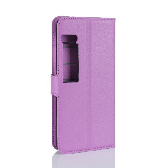 Чехол с визитницей для Meizu Pro 7 (фиолетовый)
