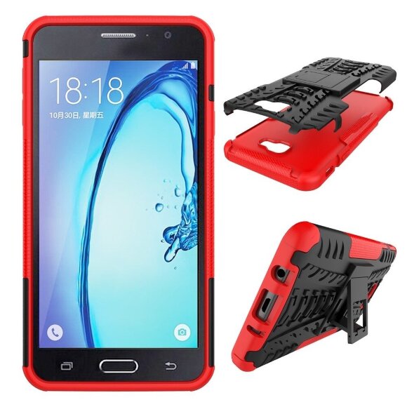 Чехол Hybrid Armor для Samsung Galaxy J7 Prime SM-G610F/DS (черный + красный) (On7 2016 SM-G6100) Чехол Hybrid Armor для Samsung Galaxy J7 Prime SM-G610F/DS (черный + красный) (On7 2016 SM-G6100)