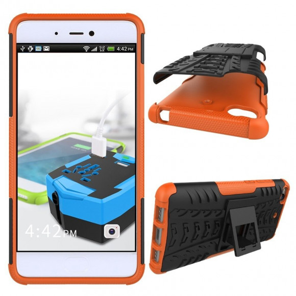 Чехол Hybrid Armor для Xiaomi Mi5S (черный + оранжевый)
