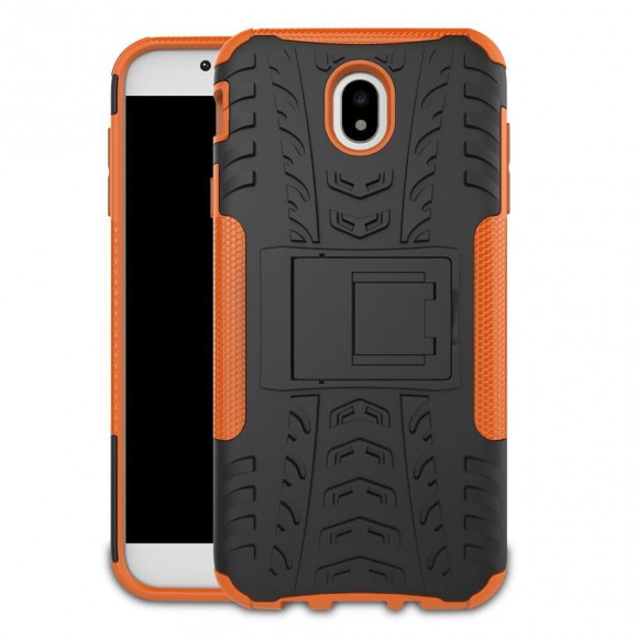 Чехол Hybrid Armor для Samsung Galaxy J7 2017 (черный + оранжевый) Чехол Hybrid Armor для Samsung Galaxy J7 2017 (черный + оранжевый)