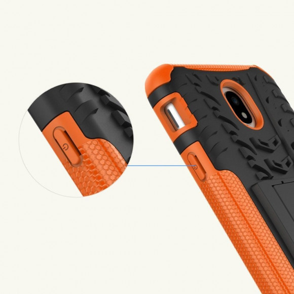 Чехол Hybrid Armor для Samsung Galaxy J7 2017 (черный + оранжевый) Чехол Hybrid Armor для Samsung Galaxy J7 2017 (черный + оранжевый)