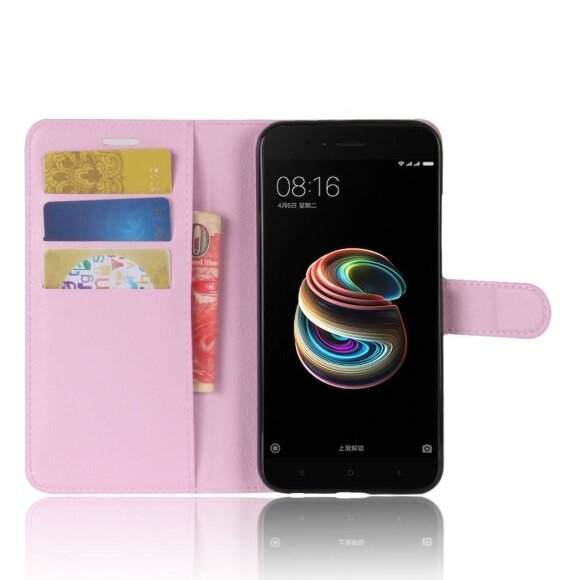 Чехол с визитницей для Xiaomi Mi 5X / Mi A1 (розовый)