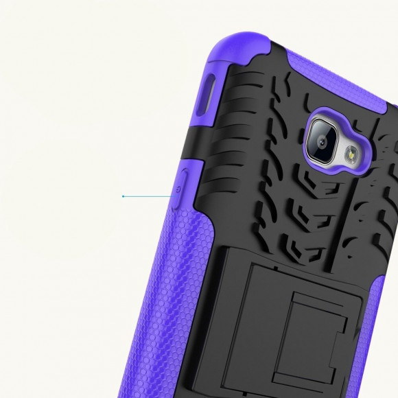 Чехол Hybrid Armor для Samsung Galaxy J5 Prime SM-G570F (черный + фиолетовый)