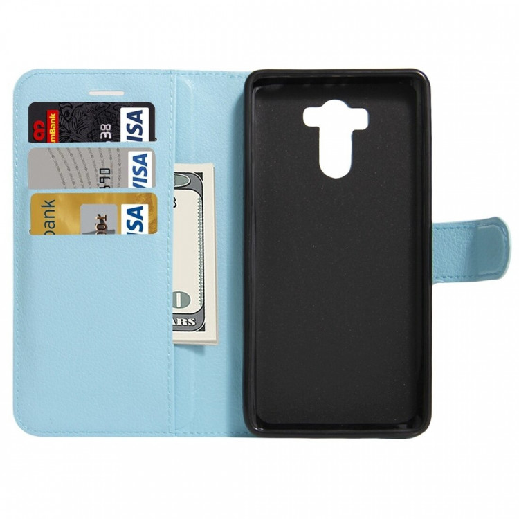 Чехол с визитницей для Xiaomi Redmi 4 / 4 Pro / 4 Prime (голубой)